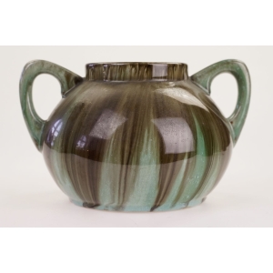 52264 ART-NOUVEAU BELGIA RĘCZNIE FORMOWANY WAZON CERAMICZNY THULIN (2).JPG