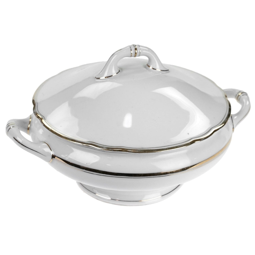 52420 HUTSCHENREUTHER BARDZO ŁADNA WAZA BIEL I ZŁOCENIA (1).jpg