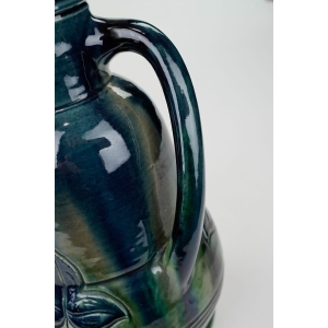 52592 TORHOUT BELGIA ARTS &amp; CRAFTS ART-NOUVEAU PIĘKNY BARWNY WAZON Z USZAMI (3).JPG