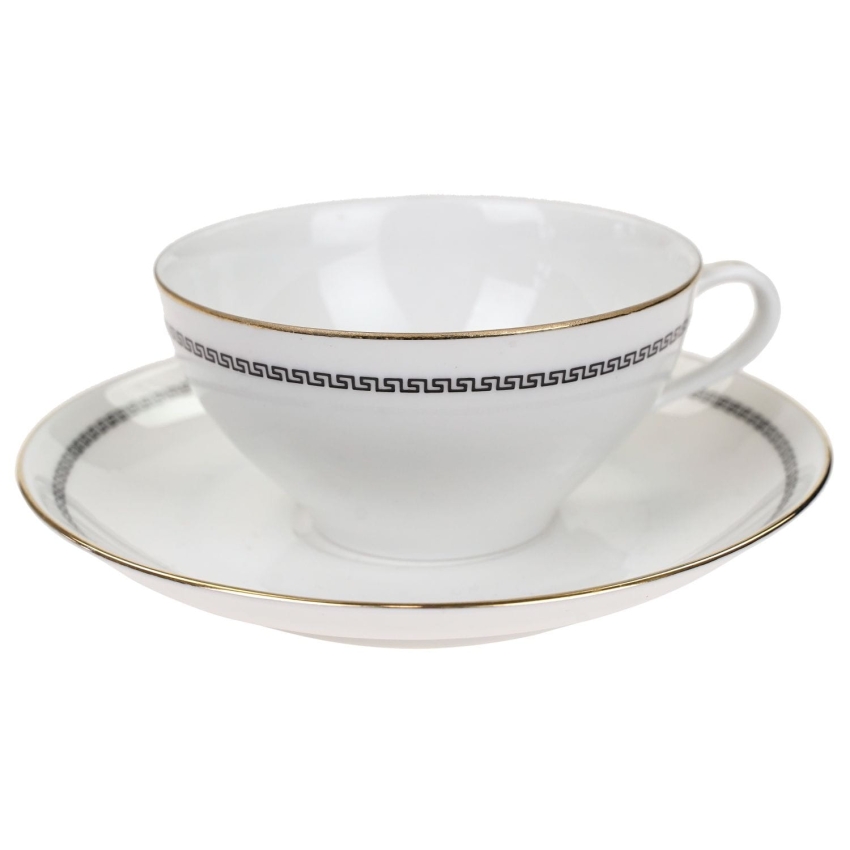 52598 WAWEL KLASYCZNA ELEGANCKA FILIŻANKA ZE SPODKIEM Z WZOREM W MEANDRY (1).jpg