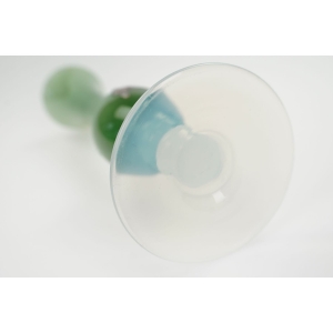 52769 V NASON ZIELONY OPALIZUJĄCY WAZON ZE SZKŁA MURANO (4).JPG