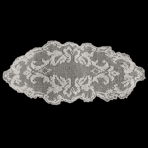 SZYDEŁKO OWALNA SERWETA W ROŚLINNY WZÓR 111 X 50 cm