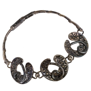 SREBRNA ŁADNA MODERNISTYCZNA BRANSOLETA PRÓBA 925 WAGA 15,8 G