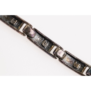 52938 SREBRNA ŁADNA MODERNISTYCZNA BRANSOLETA PRÓBA 925 WAGA 15,8 G (5).JPG