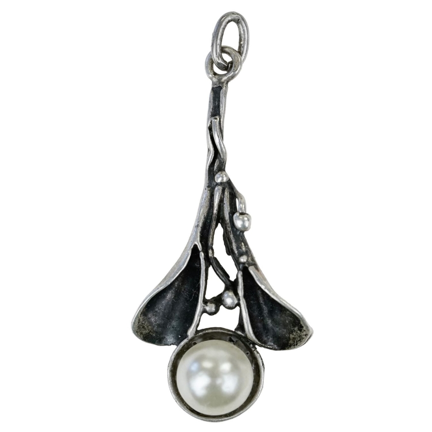 53124 SREBRNA ZAWIESZKA WISIOREK Z PERŁĄ WAGA 3,2 G (1).jpg
