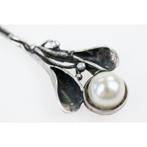 53124 SREBRNA ZAWIESZKA WISIOREK Z PERŁĄ WAGA 3,2 G (2).JPG