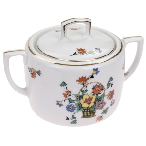 M.Z. ALTROHLAU CUDOWNA CUKIERNICA KOSZE KOLOROWYCH KWIATÓW I ZŁOCENIA