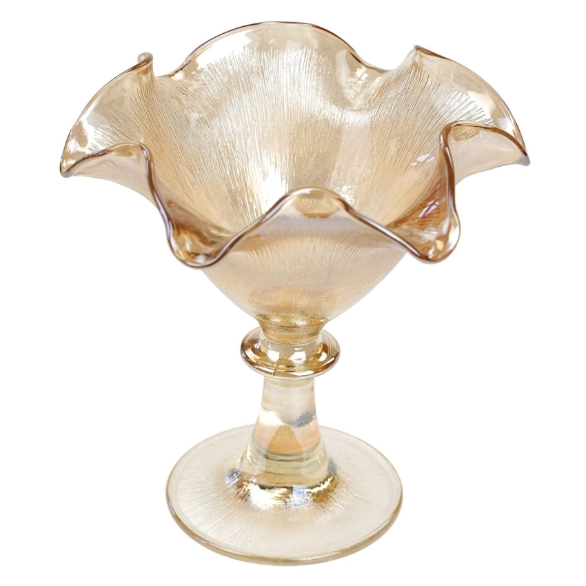 53391 CARNIVAL GLASS IRYZOWANA PUCHAREK Z FALBANKĄ (1).jpg