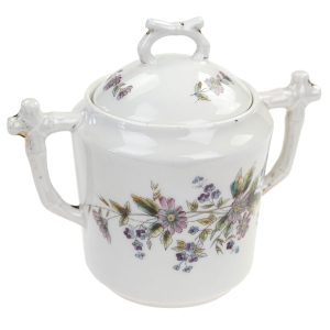 STAREŃKA PIĘKNA CUKIERNICA RĘCZNIE MALOWANE KWIATUSZKI