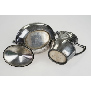 53782 STARY SECESYJNY GARNITUR DO HERBATY PLATEROWANY SREBREM (5).JPG