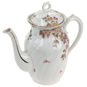 BAUDOUR CUDOWNY SECESYJNY DZBANEK DO KAWY W KWIATUSZKI