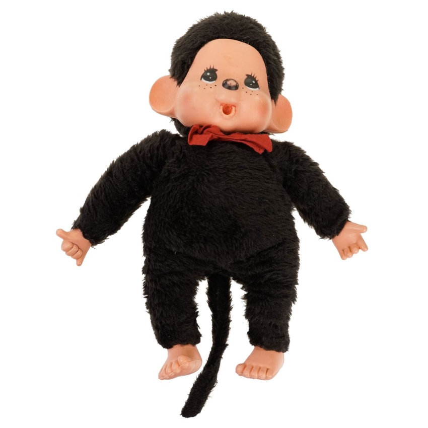 54157 KOLEKCJONERSKA MASKOTKA DUŻA MAŁPKA MONCHHICHI LATA 70-TE PONAD 40 CM (1).jpg
