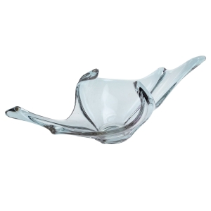 VAL SAINT LAMBERT SZKŁO NEODYMOWE ALEKSANDRYTOWE PATERA MISA SZKLANA RZEŹBA