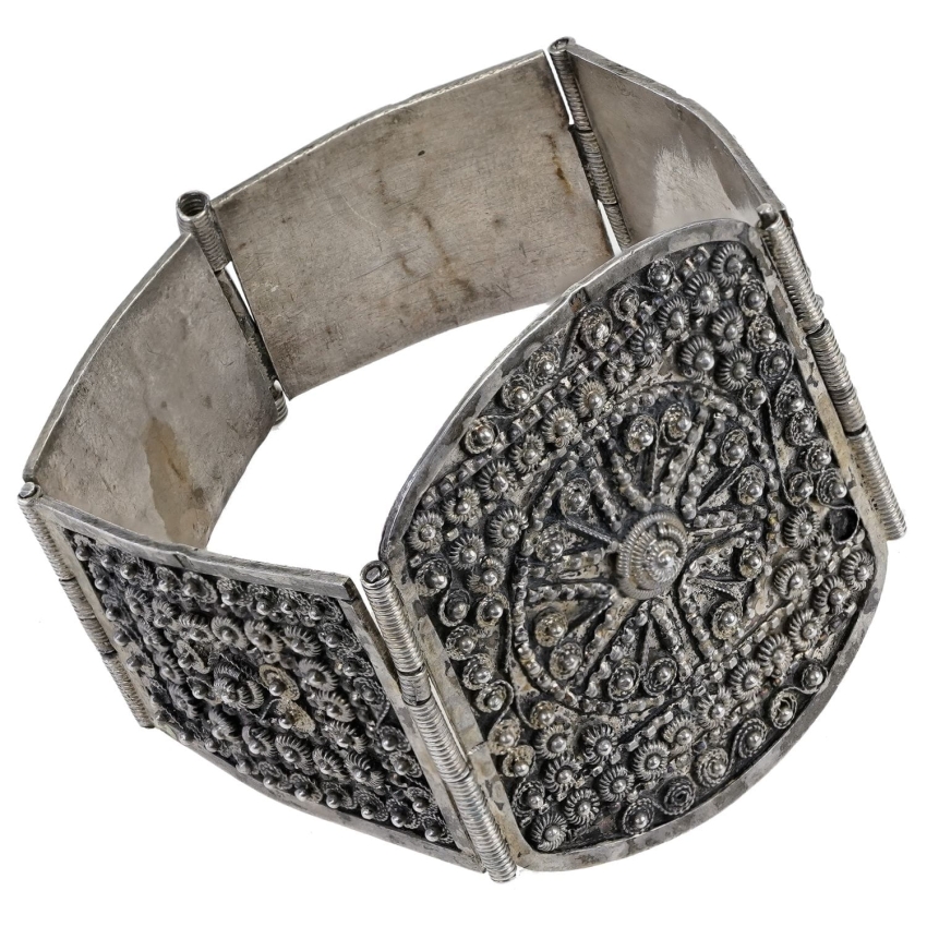 54212 STARA SREBRNA BRANSOLETA ARABSKA WAGA 48,9G (1).jpg