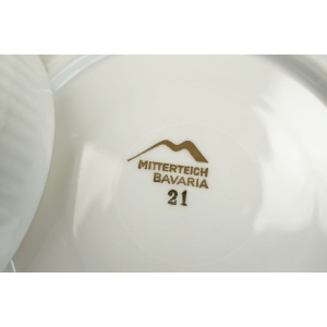 54482 MITTERTEICH FILIŻANKA ZE SPODKIEM W DROBNE KOLOROWE KWIATUSZKI (6).JPG