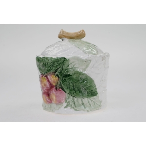 54486 CERAMICZNY POJEMNIK NA DŻEM MIÓD RĘCZNIE MALOWANE WISIENKI (2).JPG