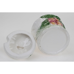 54486 CERAMICZNY POJEMNIK NA DŻEM MIÓD RĘCZNIE MALOWANE WISIENKI (4).JPG