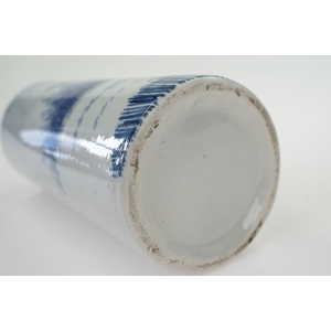 54653 CERAMICZNY RĘCZNIE MALOWANY WAZON Z WIATRAKIEM W TYPIE DELFT (5).JPG