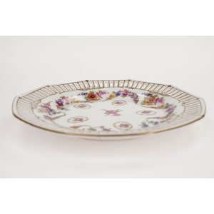 54846 SCHUMANN PARA UROCZYCH AŻUROWYCH TALERZYKÓW GIRLANDY BARWNYCH KWIATÓW (2).JPG