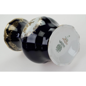 54898 WEIMAR KATHARINA KOBALTOWY WAZON I ZŁOTE KWIATY ŚLICZNY (5).JPG