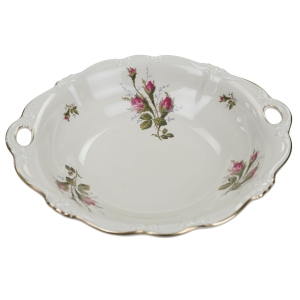 ROSENTHAL POMPADOUR MOOSROSE KOŚĆ SŁONIOWA MISA Z USZAMI
