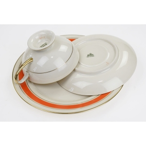 55092 ROSENTHAL WINIFRED KOŚĆ SŁONIOWA I POMARAŃCZOWE PASECZKI ELEGANCKA ŚNIADANIÓWKA (5).JPG