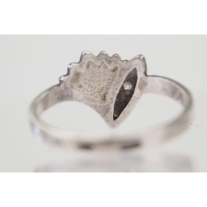 55390 UKRAINA KLASYCZNY SREBRNY PIERŚCIONEK Z CYRKONIĄ PRÓBA 925 R. 20 WAGA 2,3 G (3).JPG