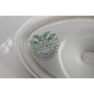 55502 VILLEROY &amp; BOCH METTLACH ZABYTKOWA SOSJERA ZE ZŁOCENIAMI (5).JPG