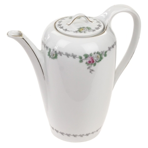 TIRSCHENREUTH DZBANEK DO KAWY Z RÓŻANYM SZLACZKIEM