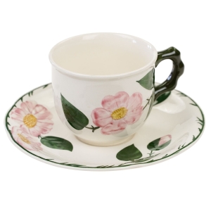 VILLEROY & BOCH WILDROSE ŚLICZNA FILIŻANKA ZE SPODKIEM