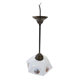 55779 STARA RURALISTYCZNA WIEJSKA PIĘKNA LAMPA Z KLOSZEM PEJZAŻE Z WIATRAKAMI (1).jpg