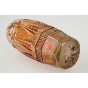 55934 CARNIVAL GLASS IRYZOWANY WAZON HORTENSJA (4).JPG