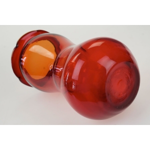 55961 DUŻY RUBINOWY WAZON Z FALBANKĄ RĘCZNIE FORMOWANY (4).JPG