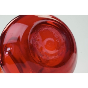 55961 DUŻY RUBINOWY WAZON Z FALBANKĄ RĘCZNIE FORMOWANY (5).JPG