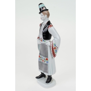 55967 HOLLOHAZA DUŻA FIGURA MĘŻCZYZNY W STROJU LUDOWYM (2).JPG