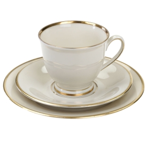 KPM KOPENHAGA KOŚĆ SŁONIOWA I ZŁOCENIA ŚNIADANIÓWKA