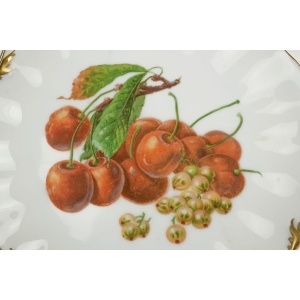 56598 WEIMAR MARGA CUDOWNY KOMPLET TALERZY DESEROWYCH OWOCOWE DEKORACJE (4).JPG