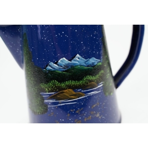 56618 DZBANEK DO KAWY Z RĘCZNIE MALOWANYM PEJZAŻEM (3).JPG