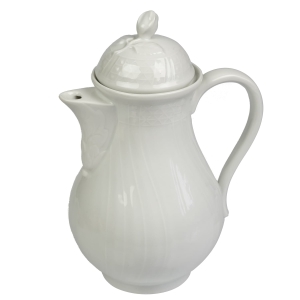 HUTSCHENREUTHER DRESDEN PIĘKNY DZBANEK DO KAWY Z RÓŻĄ W BIELI