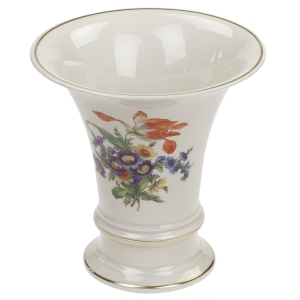 56691 FÜRSTENBERG UROCZY WAZON KRATER KOŚĆ SŁONIOWA W KOLOROWE KWIATY (1).jpg