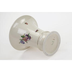 56691 FÜRSTENBERG UROCZY WAZON KRATER KOŚĆ SŁONIOWA W KOLOROWE KWIATY (4).JPG