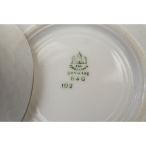 56957 BING &amp; GRONDAHL KOPENHAGA FILIŻANKA ZE SPODKIEM RĘCZNIE MALOWANE KWIATKI (6).JPG