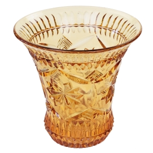 BURSZTYNOWY WAZON KRATER W GWIAZDY