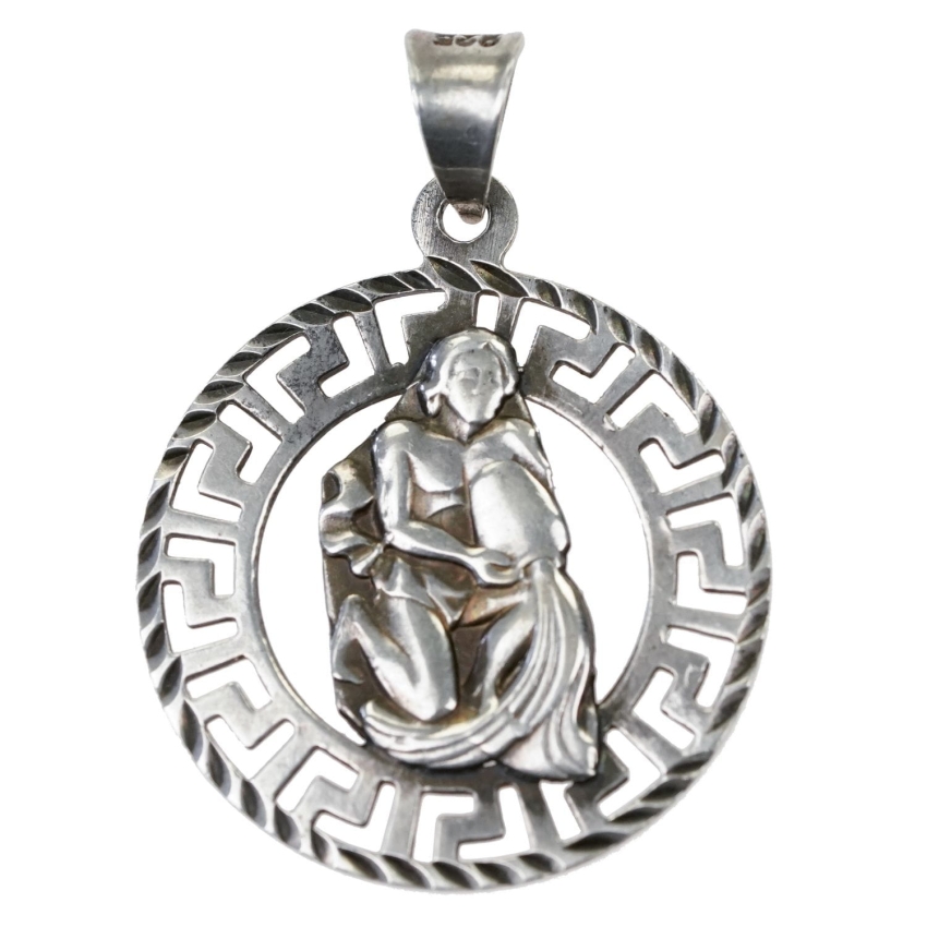 57123 WISIOREK ZNAK ZODIAKU WODNIK W RAMCE GRACKI WZÓR WAGA 2,7 G PRÓBA 925 (1).jpg