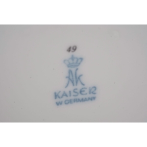 57191 KAISER PIĘKNA AMFORA URNA NACZYNIE Z POKRYWĄ BOGATO DEKOROWANE (6).JPG