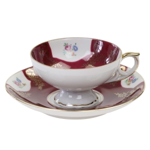 57213 SELTMANN ŚLICZNA ELEGANCKA MOKKA NA STÓPCE BORDO KWIATUSZKI I ZŁOTO (1).jpg