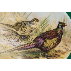 57218 FÜRSTENBERG ŚLICZNA MYŚLIWSKA PATERKA BAŻANTY DO ZAWIESZENIA NA ŚCIANIE (3).JPG