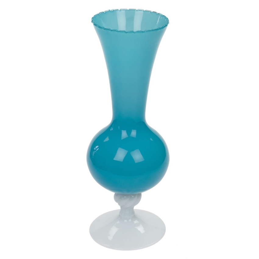 57368 EMPOLI BŁĘKITNY KIELICH WAZON DEKORACJA PIĘKNE SZKŁO (1).jpg