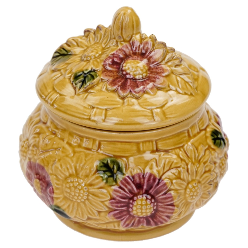 57377 MAJOLIKA CUDOWNY KWIATOWY POJEMNIK BOMBONIERA (1).jpg