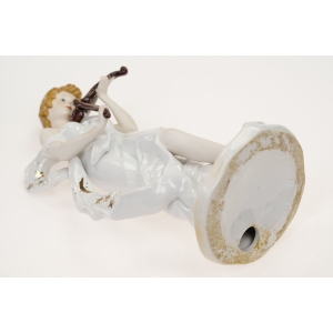 57440 DUŻA PORCELANOWA RĘCZNIE MALOWANA FIGURKA SKRZYPACZKI DZIEWCZYNY GRAJĄCEJ NA SKRZYPCACH (6).JPG